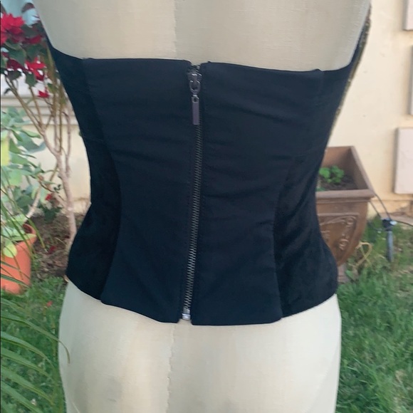 Bebe Suede Strapless Top - Picture 2 of 7